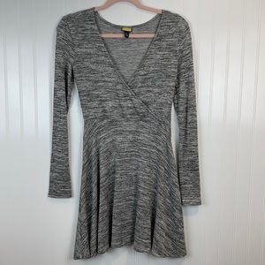 Prince and Fox Heathered Gray Dress Small Long Sleeve
